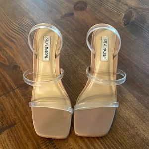 New neutral and clear heels